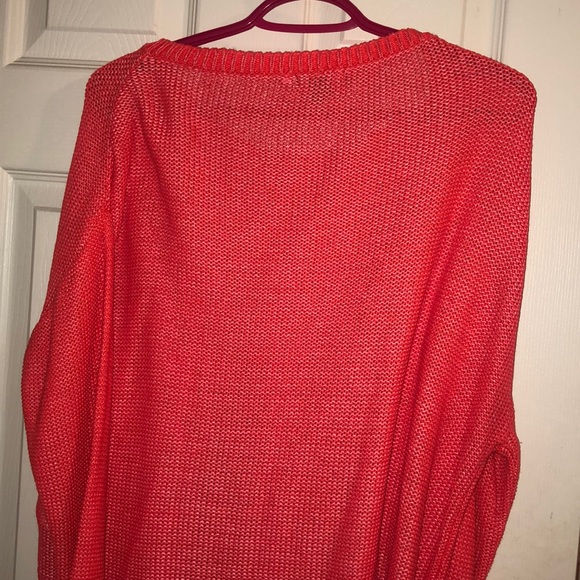 H&M flowy coral knit sweater - Picture 4 of 4